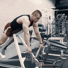 Chest-supported row demonstration