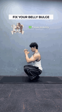 Deep squat hold demonstration