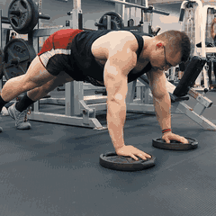 Deficit push-up demonstration