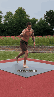 Lunge into forward fold demonstration